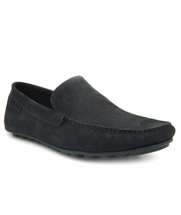 Mocassin en cuir nubuck Kdopa Miros bleu foncé